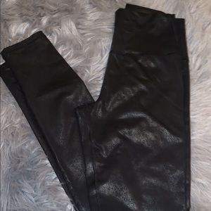 American Eagle faux leather leggings